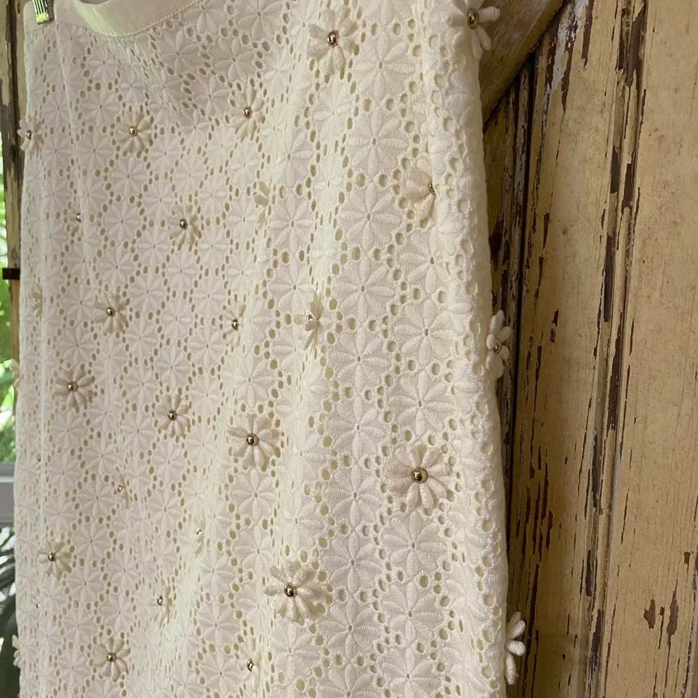 Talbot’s eyelet lace skirt casual bride honeymoon attire size 4